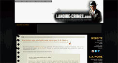Desktop Screenshot of lanoire-crimes.com