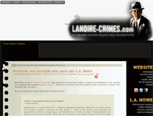 Tablet Screenshot of lanoire-crimes.com